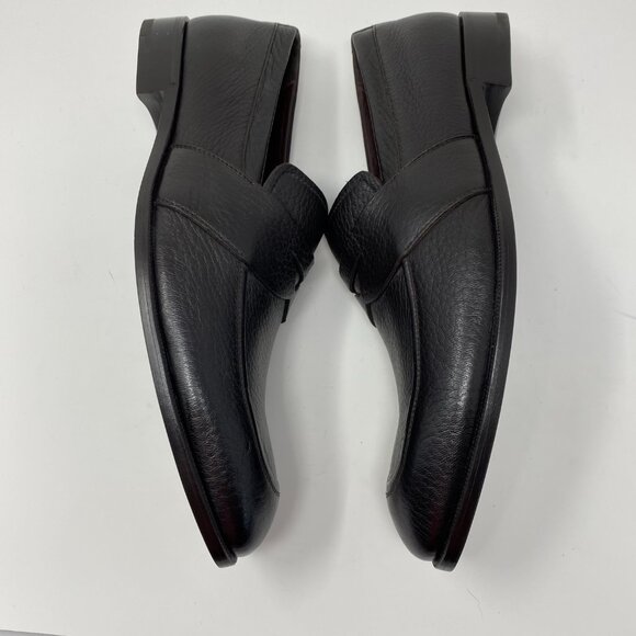 NEW ermenegildo zegna leather slip on loafer shoes - Picture 4 of 8